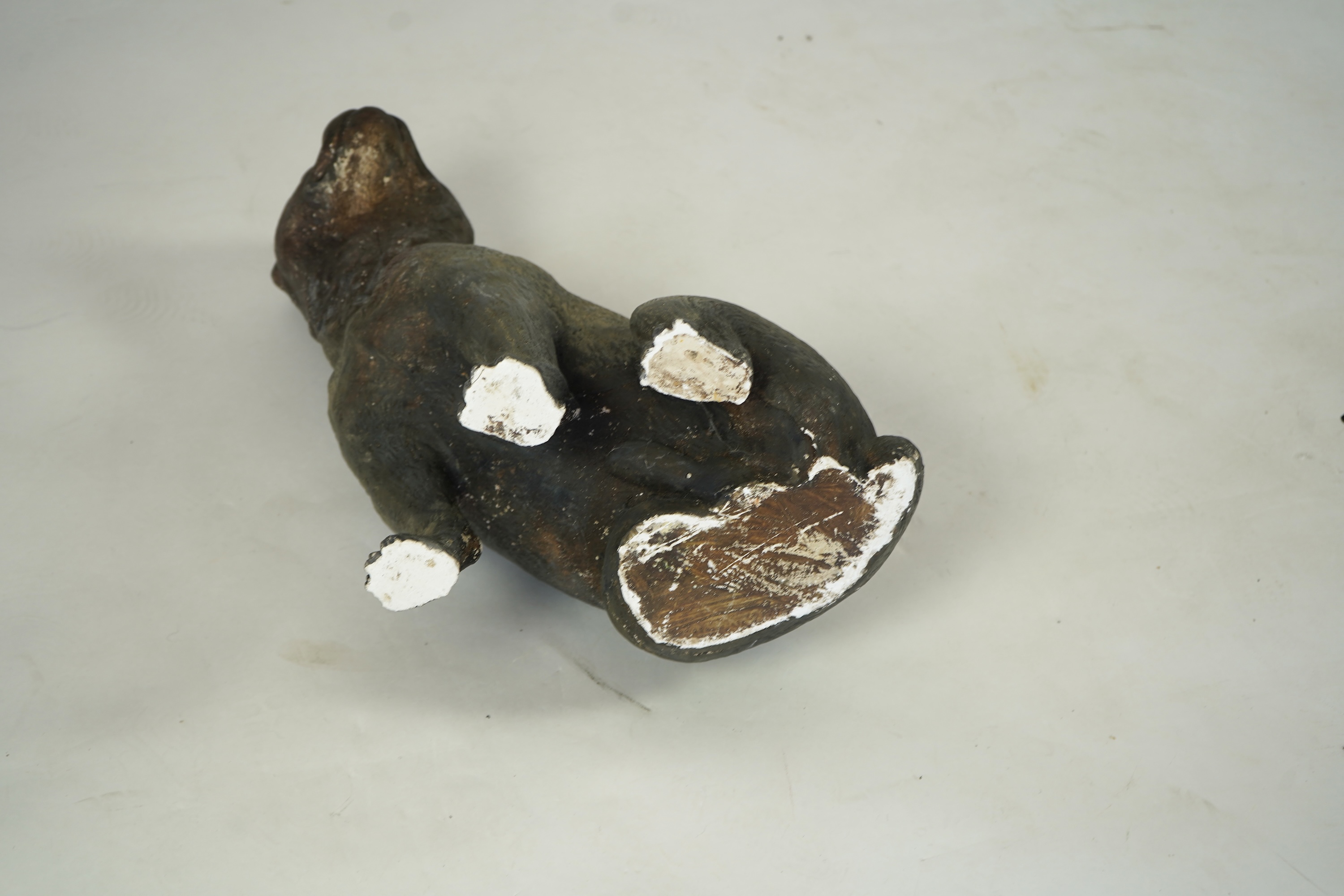 An Austrian cold painted composition figure of a seated Pug